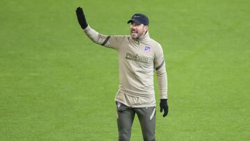 Simeone, durante un entrenamiento.