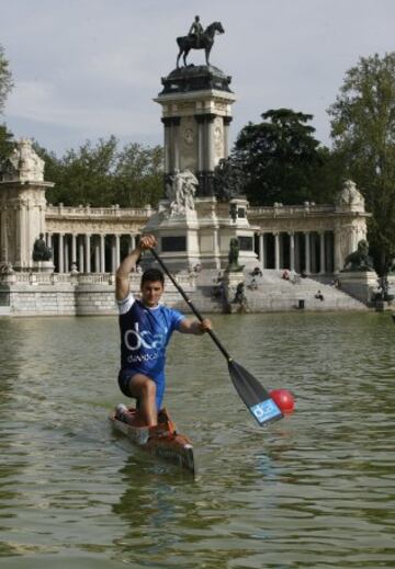 David Cal en el Retiro de Madrid.