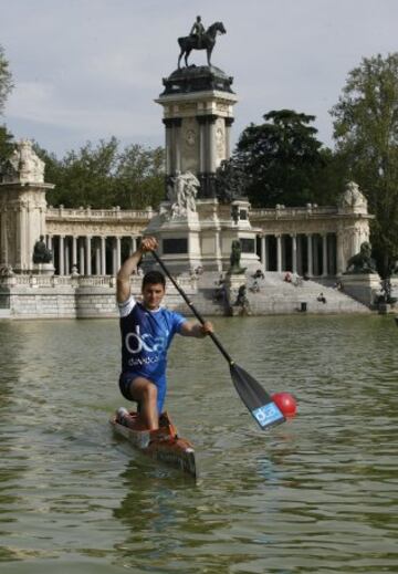 David Cal en el Retiro de Madrid. 