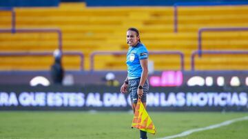 Sandra Ramírez durante un partido en México