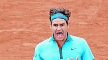 Roger Federer celebra su triunfo