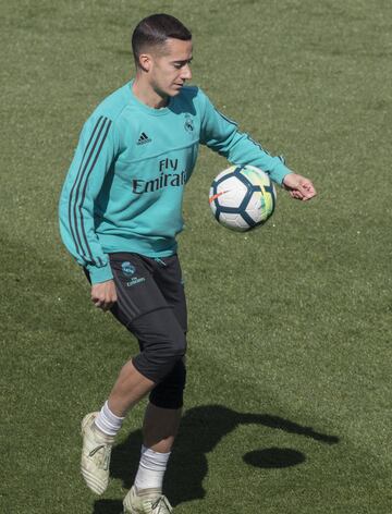 El entrenamiento del Madrid antes de recibir al Athletic