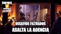 Fortnite: desafíos filtrados de Asalta La Agencia