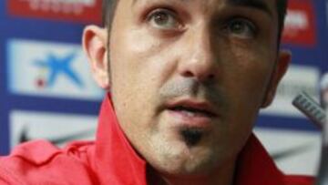 David Villa durante la rueda de prensa.