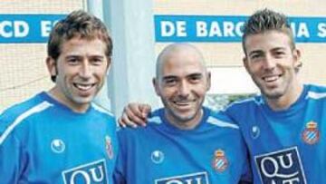 <b>CAMPEONES. </b>Los tres celebraron la última Copa en el Bernabéu.