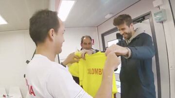 Piqué visita a Colombia en la Davis