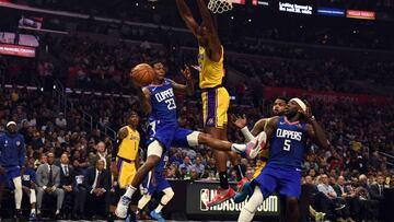 Lou Williams, escolta de Los Angeles Clippers, en el partido contra Los Angeles Lakers.