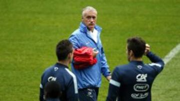 Entrenamiento de la selecci&oacute;n de Francia.