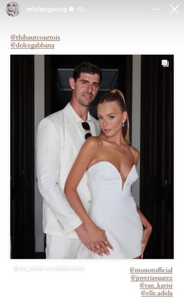 Así ha sido la preboda de Courtois y su prometida en Cannes