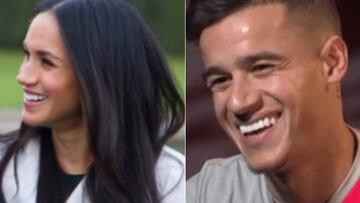 Im&aacute;genes de Meghan Markle y de Philippe Coutinho.