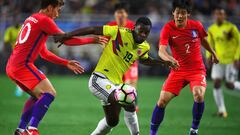 Corea del Sur vs Colombia en noviembre de 2018