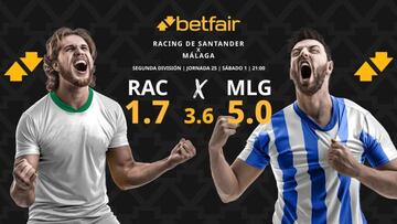 Racing de Santander vs. Málaga CF: horario, dónde ver, pronósticos y clasificación