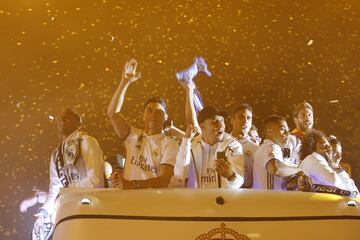 Las imágenes de la celebración del Real Madrid en Cibeles