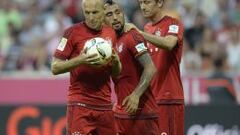 Robben aclara a Vidal: "Müller y yo lanzamos los penales"