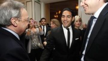 Florentino Pérez y Radamel Falcao