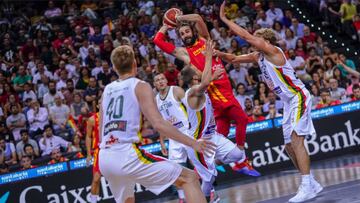 Lituania, en un partido contra España