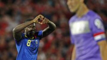 Felipe Caicedo anotó el descuento en el último enfrentamiento entre Ecuador y Chile.