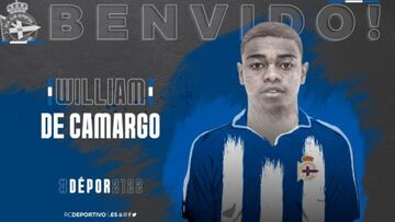 William de Camargo llega al Deportivo cedido por el Legan&eacute;s.