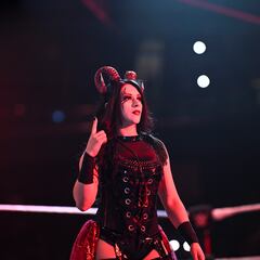 WASHINGTON, DC - FEBRUARY 15: Stephanie Vaquer (wearing black and red) vs. Fallon Henley (wearing red and gold) with Fatal Influence during NXT Vengeance Day at the Entertainment and Sports Arena on February 15, 2025 in Washington, DC.