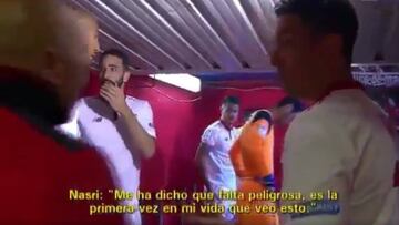 Sampaoli y Rami no sabían por qué hubo falta en el gol de Godín