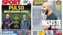 Mascherano se quiere ir ya y Mina no vendría hasta verano