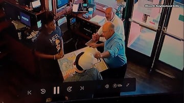 A Charlotte restaurant put up a sign saying "PLEASE LET THE COACH & GM PICK THIS YEAR” and Carolina Panthers owner David Tepper showed up to confronted it.