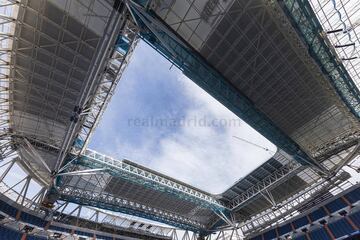 Así se encuentran los entresijos de las obras de ampliación del interior del nuevo Santiago Bernabéu.