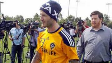 Beckham: "Mejor entrenar que tumbarse en la playa"