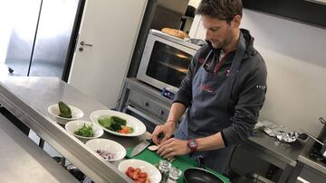 Grosjean siempre ha sido un gran aficionado a la cocina.