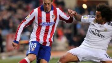 Fernando Torres, en el partido de Copa ante el Madrid.