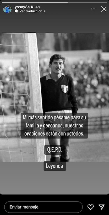 Guillermo Ochoa a Antonio “Tota” Carbajal: “Descansa en paz, leyenda”