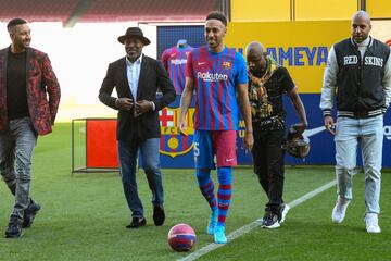 Presentación de Aubameyang como nuevo jugador del Fútbol Club Barcelona. 
