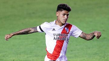 Jorge Carrascal en un partido de Copa Libertadores