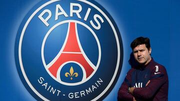 Paris Saint-Germain&#039;s Argentinian head coach Mauricio Pochettino poses at the team&#039;s training grounds in Saint-Germain-en-Laye, outside Paris, on March 1, 2021. (Photo by FRANCK FIFE / AFP)