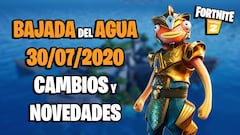 Fortnite: el agua baja de nuevo; vuelven Arenas Ardientes y El Tiburón