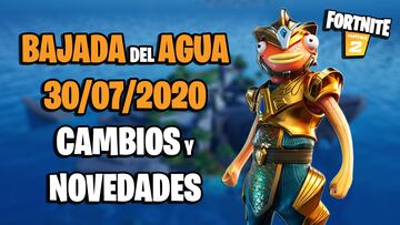 Fortnite: el agua baja de nuevo; vuelven Arenas Ardientes y El Tiburón