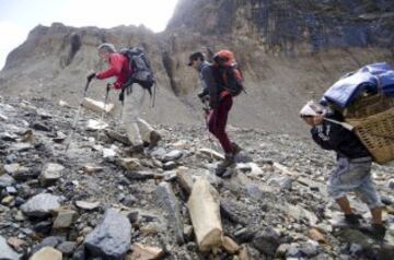 Carlos Soria durante la Expedición al Dhaulagiri en 2011.