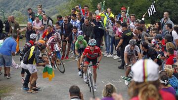 La última subida al Angliru en 2013.