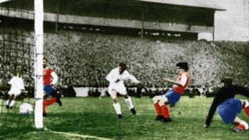 Gol de Puskás en el Real Madrid 7-3 Eintracht de Frankfurt perteneciente a la Supercopa de Europa de 1960