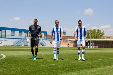 Diego Conde, Arambarri y Poveda, los tres primeros fichajes del Leganés la pasada temporada. 