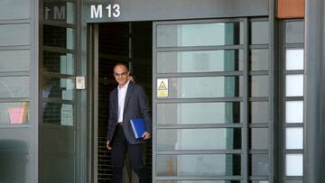 GRAFCAT2477. SANT JOAN DE VILATORRADA (BARCELONA), 10/03/2020.- El exconseller de JxCat Jordi Turull, ha salido hacia las 08:10 horas de la prisión de Lledoners para ir a trabajar, convirtiéndose así en el último de los condenados por el procés en poder abandonar la cárcel unas horas al día en aplicación del artículo 100.2 del reglamento penitenciario. EFE/Susanna Sáez