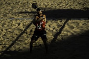 Pablo Herrera en el partido Brasil-España.