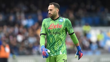 David Ospina en un partido del Napoli en la Serie A.