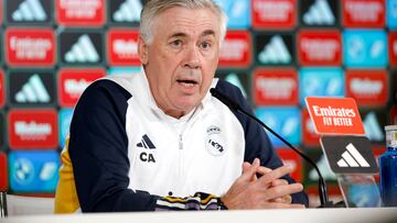 Ancelotti, entrenador del Real Madrid.
