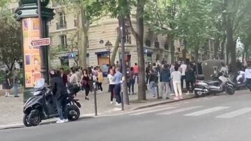 Rebeldía extrema en París: Las redes critican la gente que salió