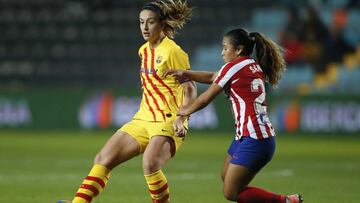 Alexia Putellas y Leicy Santos, del Barça y el Atleti.