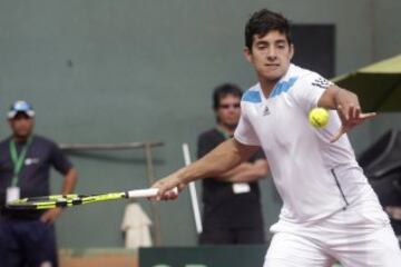 Christian Garín le dio el cuarto punto a Chile tras barrer con Manuel Castellanos.