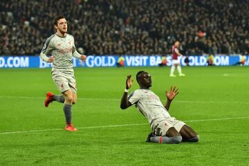 Sadio Mané grabbed the opener against West Ham