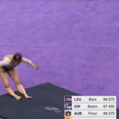 Una gimnasta, obligada a retirarse tras una espeluznante caída