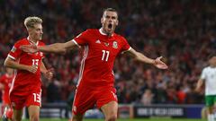 Bale celebra el gol que le marc&oacute; el pasado jueves a Irlanda en la Liga de las Naciones.